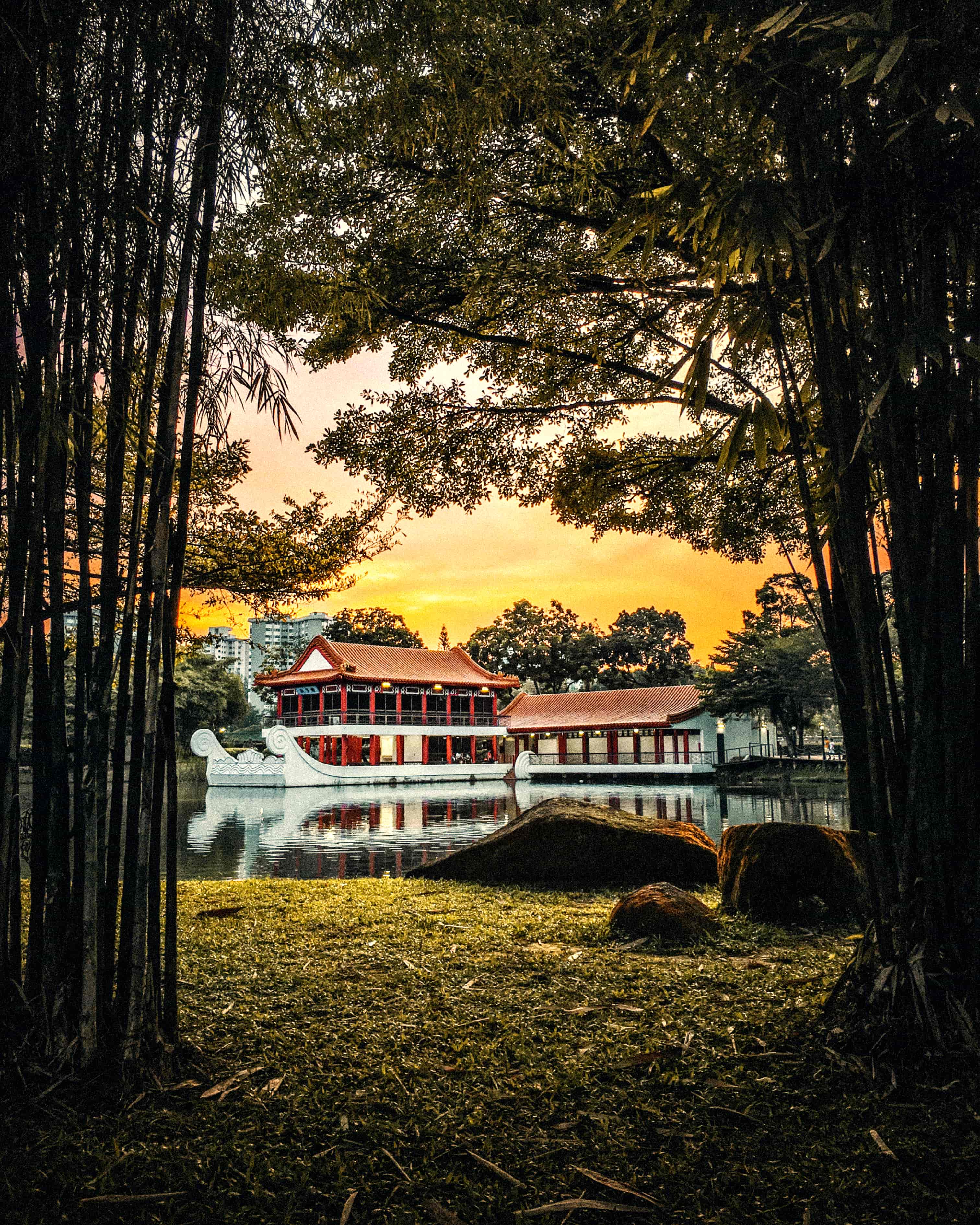 chinese architecture bamboo