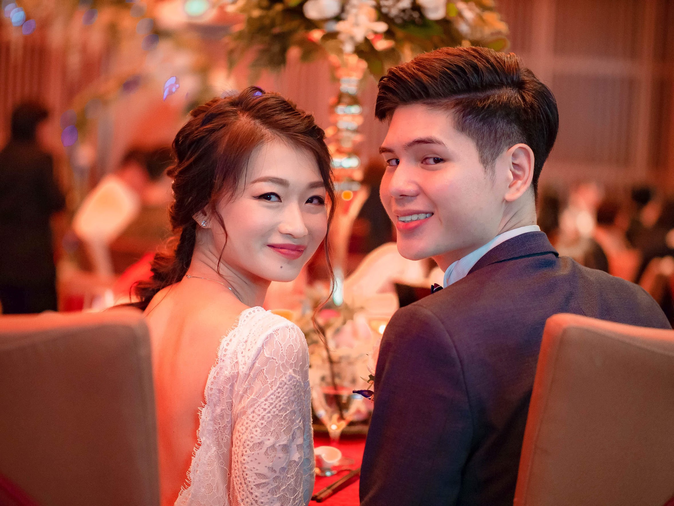 young couple wedding